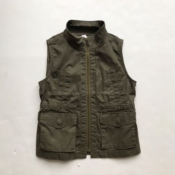 Crewcuts factory dark green light vest EUC 8Y - Picture 1 of 6